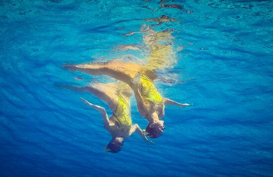 2016 Summer Olympics. Synchronized swimming duets. Technical routine