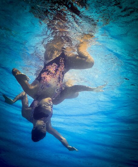 2016 Summer Olympics. Synchronized swimming duets. Technical routine