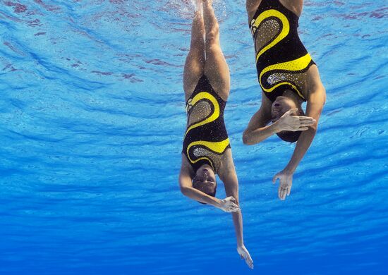 2016 Summer Olympics. Synchronized swimming duets. Technical routine