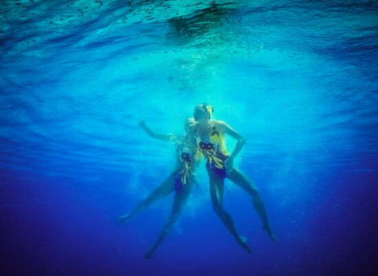 2016 Summer Olympics. Synchronized swimming duets. Technical routine