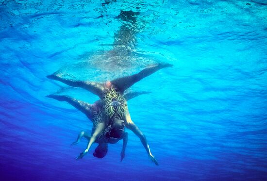 2016 Summer Olympics. Synchronized swimming duets. Technical routine