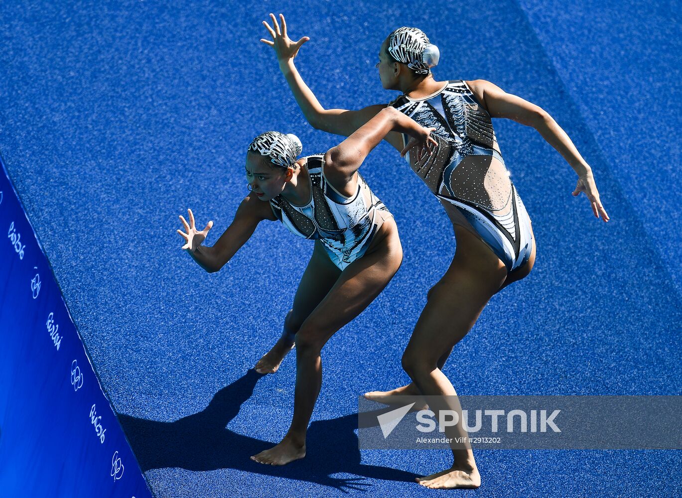 2016 Summer Olympics. Synchronized swimming duets. Technical routine