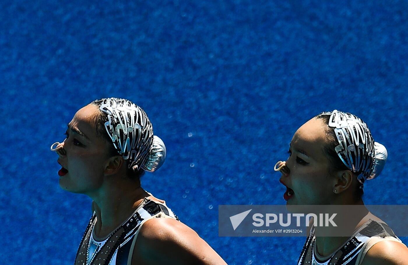 2016 Summer Olympics. Synchronized swimming duets. Technical routine