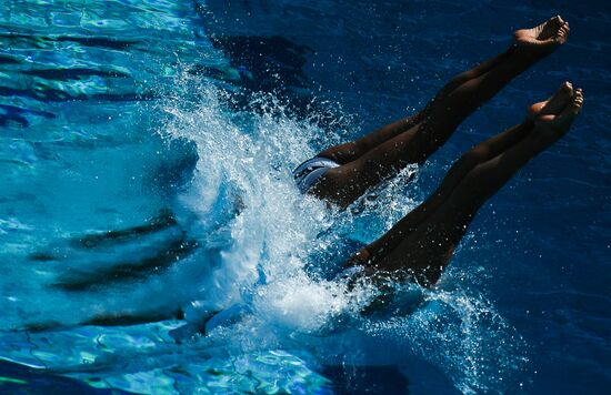 2016 Summer Olympics. Synchronized swimming duets. Technical routine