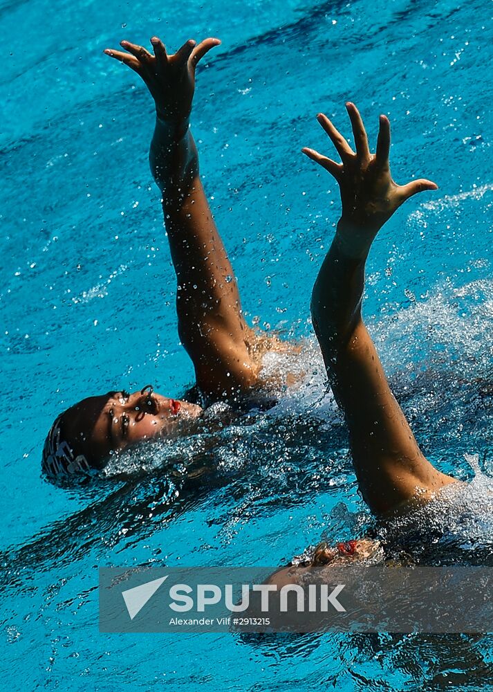 2016 Summer Olympics. Synchronized swimming duets. Technical routine