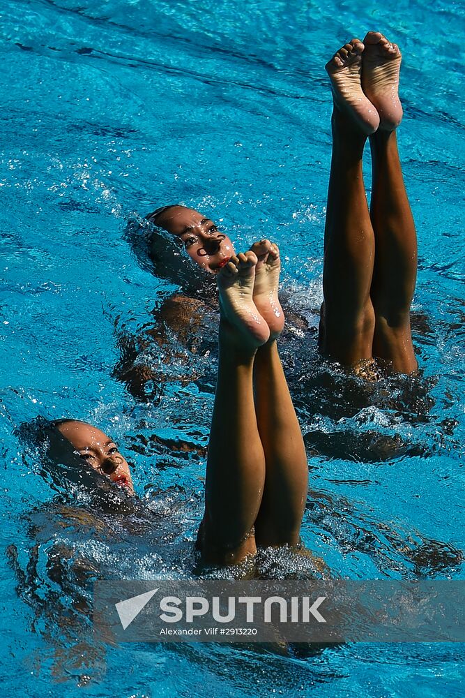 2016 Summer Olympics. Synchronized swimming duets. Technical routine