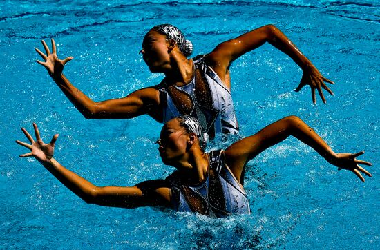 2016 Summer Olympics. Synchronized swimming duets. Technical routine