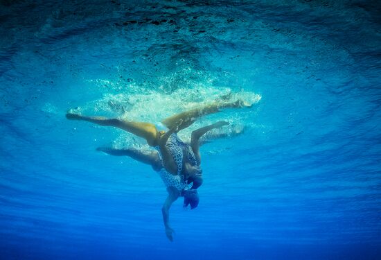 2016 Summer Olympics. Synchronized swimming duets. Technical routine