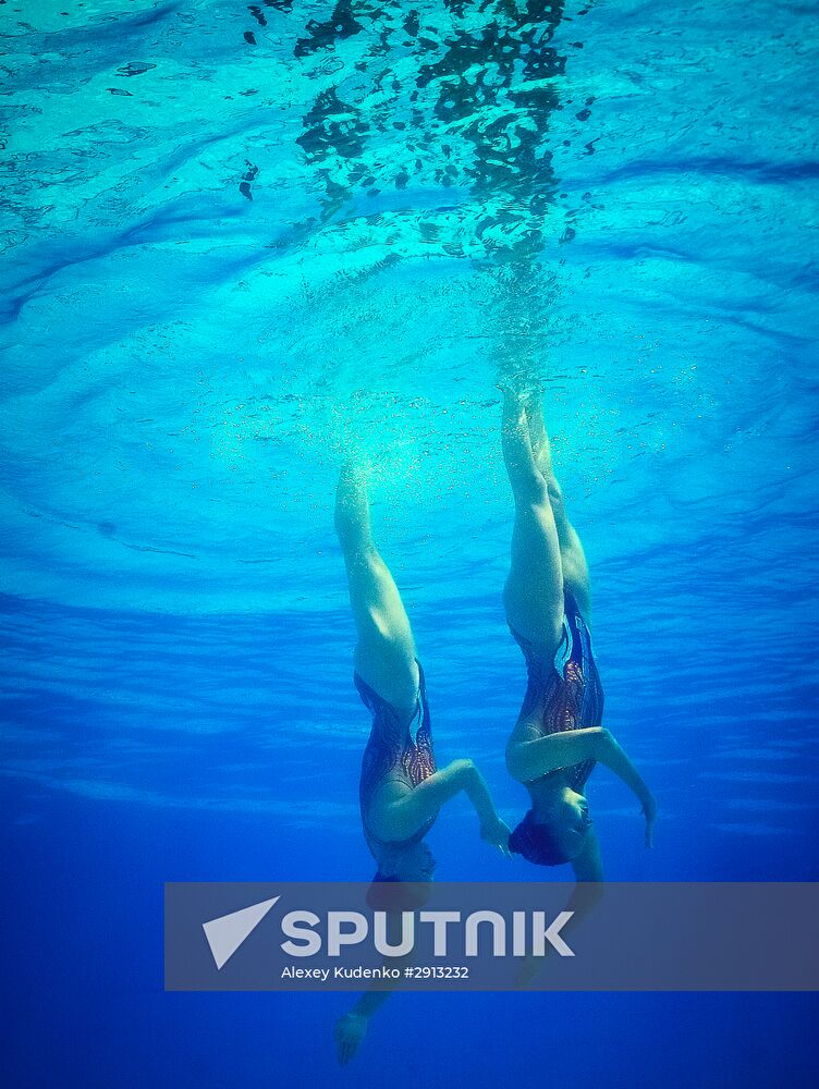 2016 Summer Olympics. Synchronized swimming duets. Technical routine