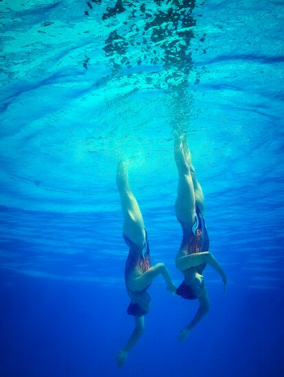 2016 Summer Olympics. Synchronized swimming duets. Technical routine