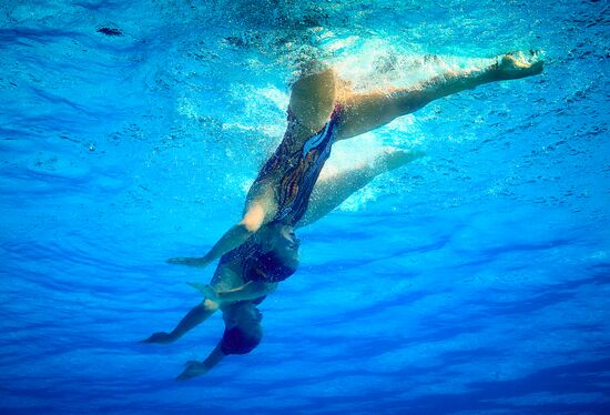 2016 Summer Olympics. Synchronized swimming duets. Technical routine