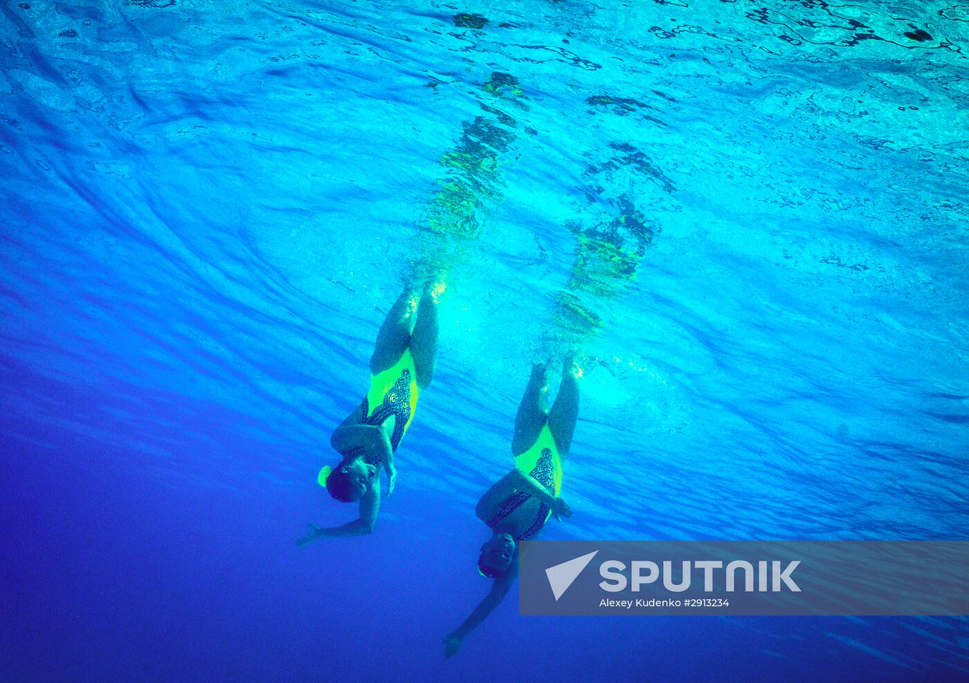 2016 Summer Olympics. Synchronized swimming duets. Technical routine