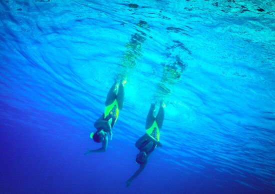 2016 Summer Olympics. Synchronized swimming duets. Technical routine
