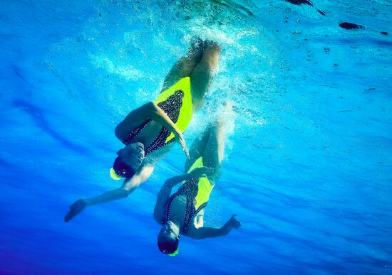 2016 Summer Olympics. Synchronized swimming duets. Technical routine
