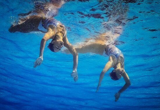 2016 Summer Olympics. Synchronized swimming duets. Technical routine