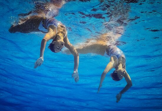 2016 Summer Olympics. Synchronized swimming duets. Technical routine