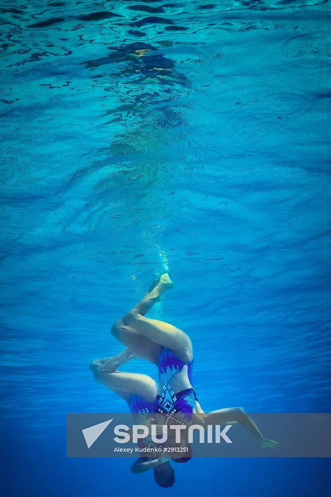 2016 Summer Olympics. Synchronized swimming duets. Technical routine