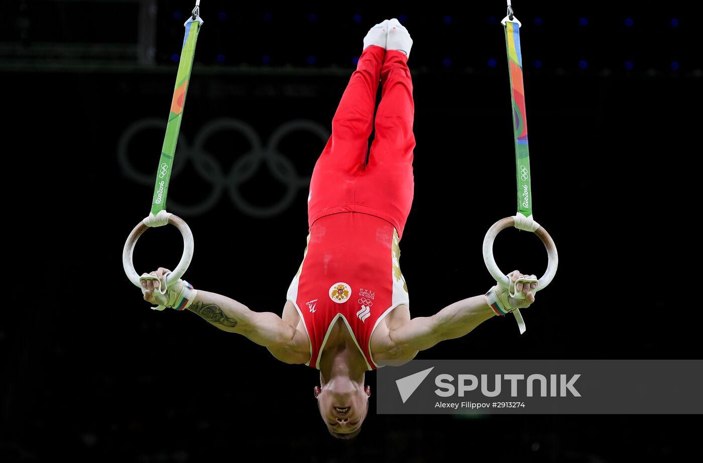 2016 Summer Olympics. Artistic gymnastics. Men's still rings