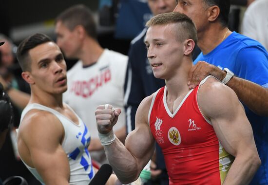 2016 Summer Olympics. Artistic gymnastics. Men's still rings