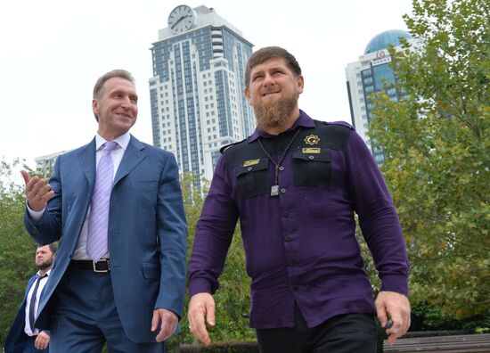First Deputy Prime Minister Igor Shuvalov visits Grozny