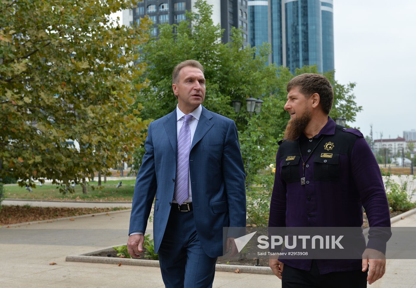 First Deputy Prime Minister Igor Shuvalov visits Grozny