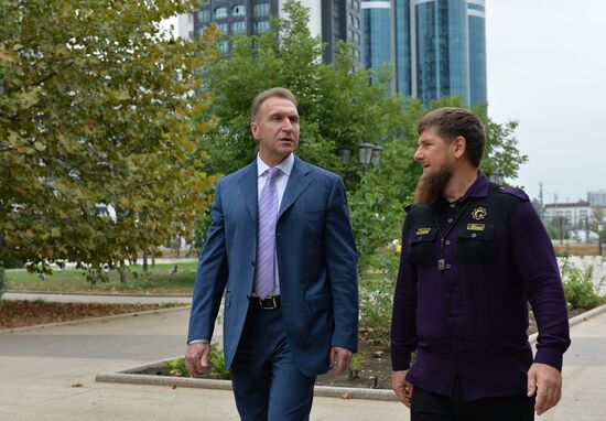 First Deputy Prime Minister Igor Shuvalov visits Grozny