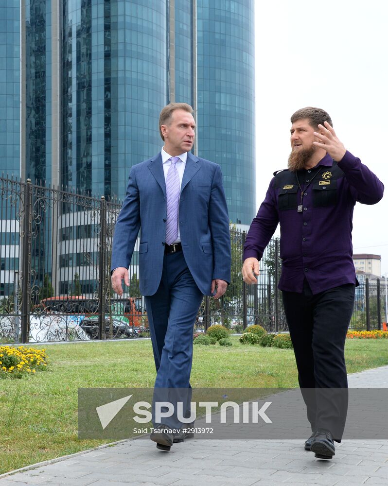 First Deputy Prime Minister Igor Shuvalov visits Grozny