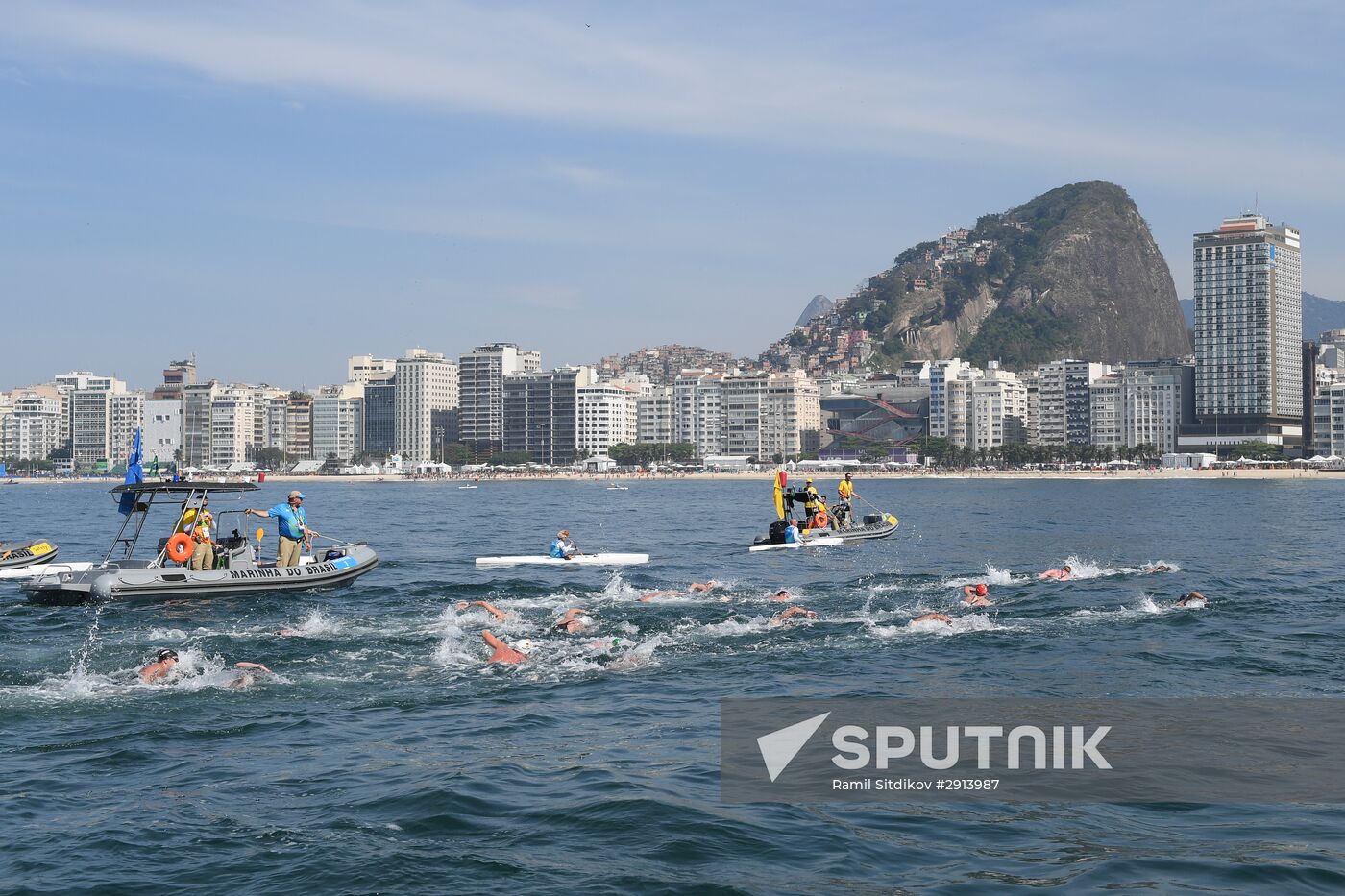 2016 Summer Olympics. Swimming. 10 km open water. Men