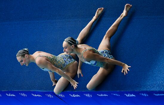 2016 Summer Olympics. Synchronized swimming duets. Free routine. Final