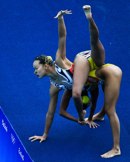 2016 Summer Olympics. Synchronized swimming duets. Free routine. Final