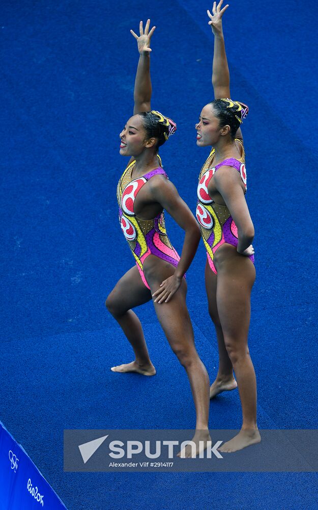 2016 Summer Olympics. Synchronized swimming duets. Free routine. Final
