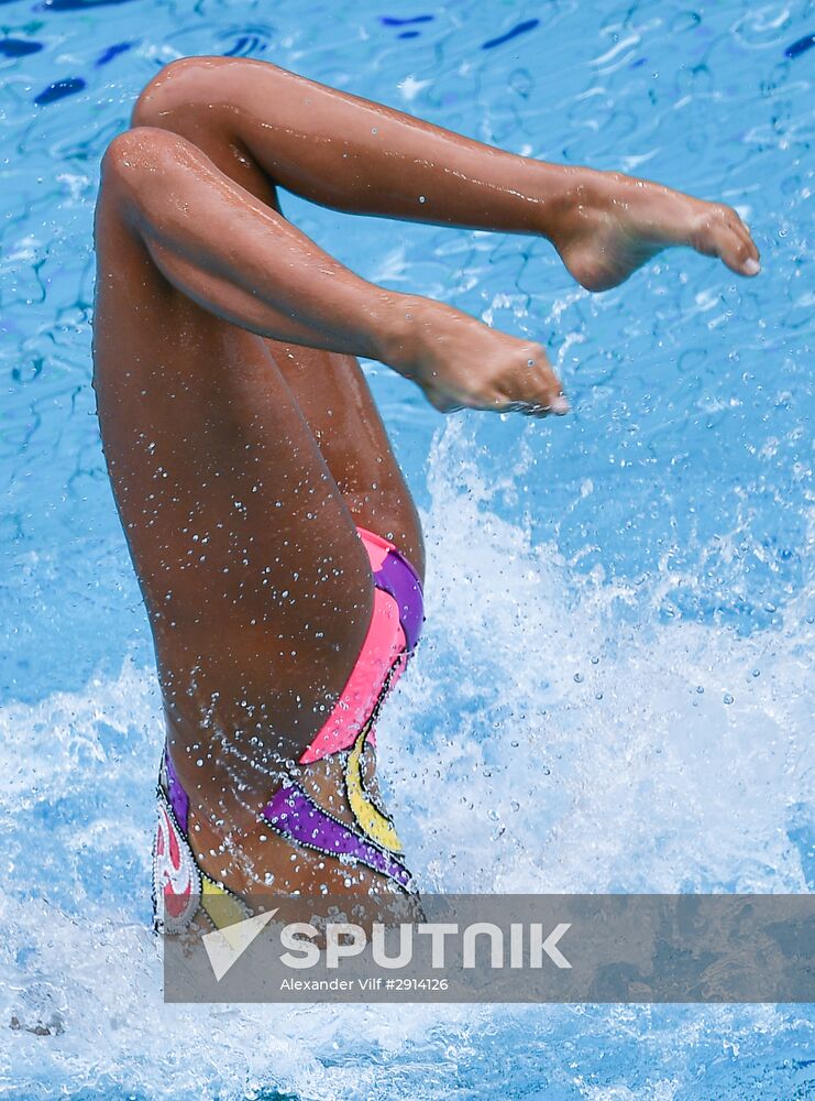 2016 Summer Olympics. Synchronized swimming duets. Free routine. Final