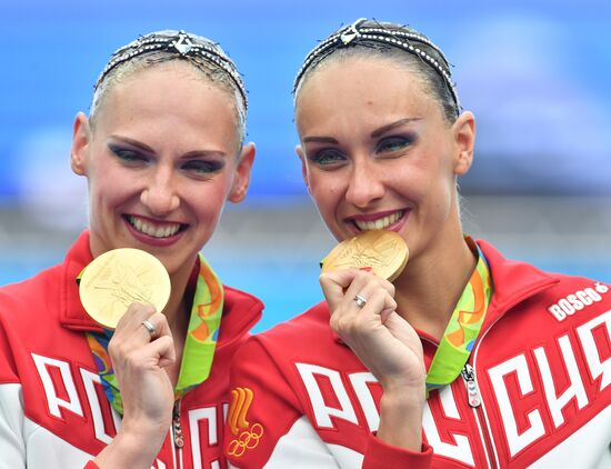 2016 Summer Olympics. Synchronized swimming duets. Free routine. Final