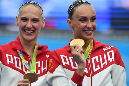 2016 Summer Olympics. Synchronized swimming duets. Free routine. Final