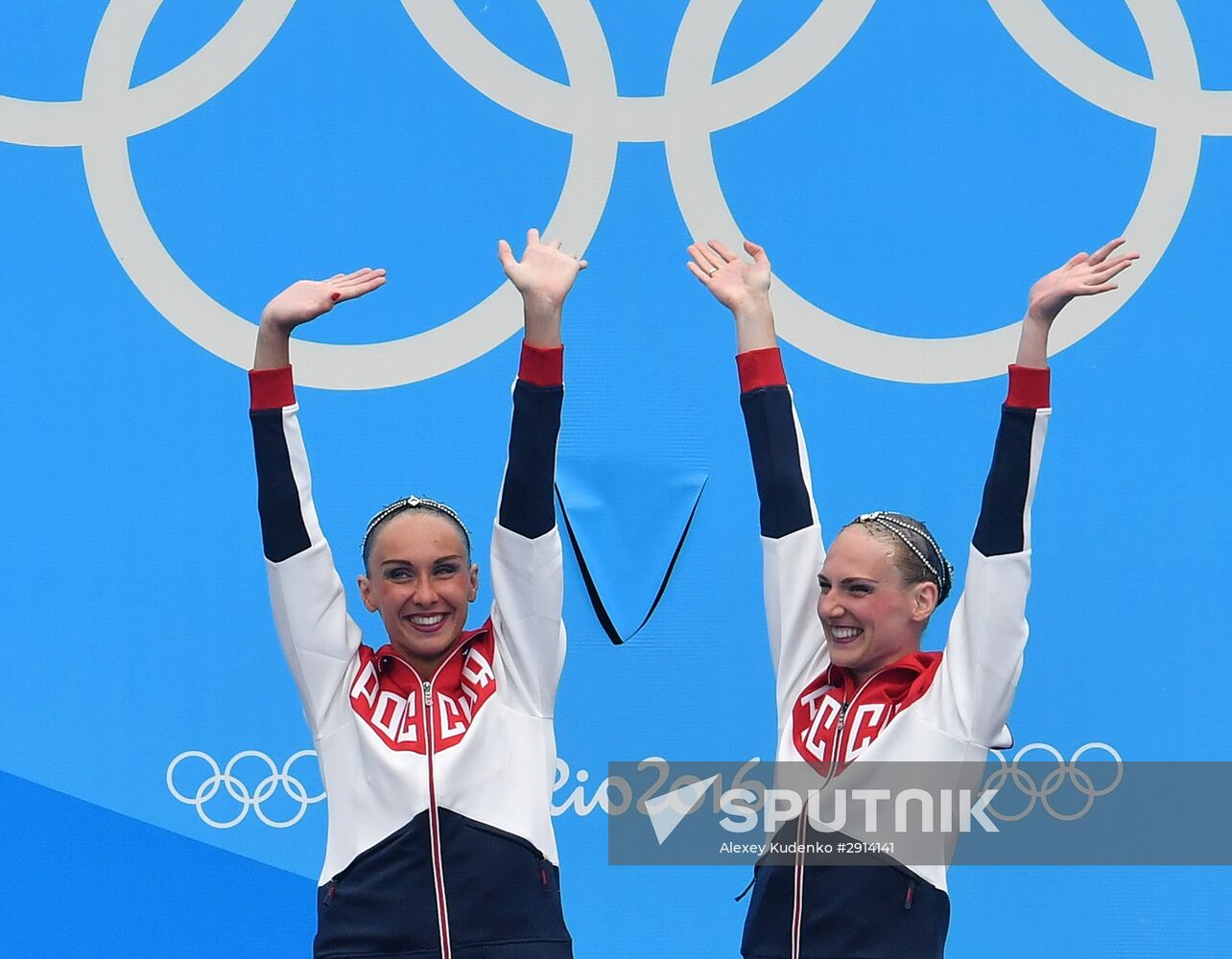 2016 Summer Olympics. Synchronized swimming duets. Free routine. Final