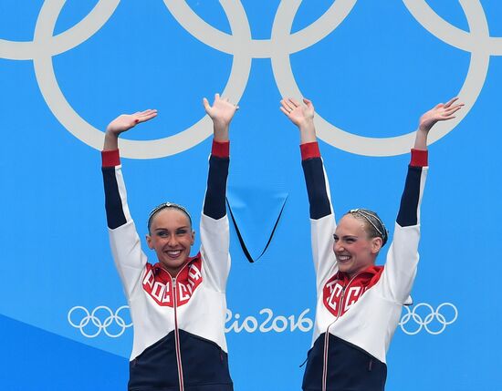 2016 Summer Olympics. Synchronized swimming duets. Free routine. Final