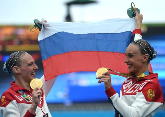 2016 Summer Olympics. Synchronized swimming duets. Free routine. Final