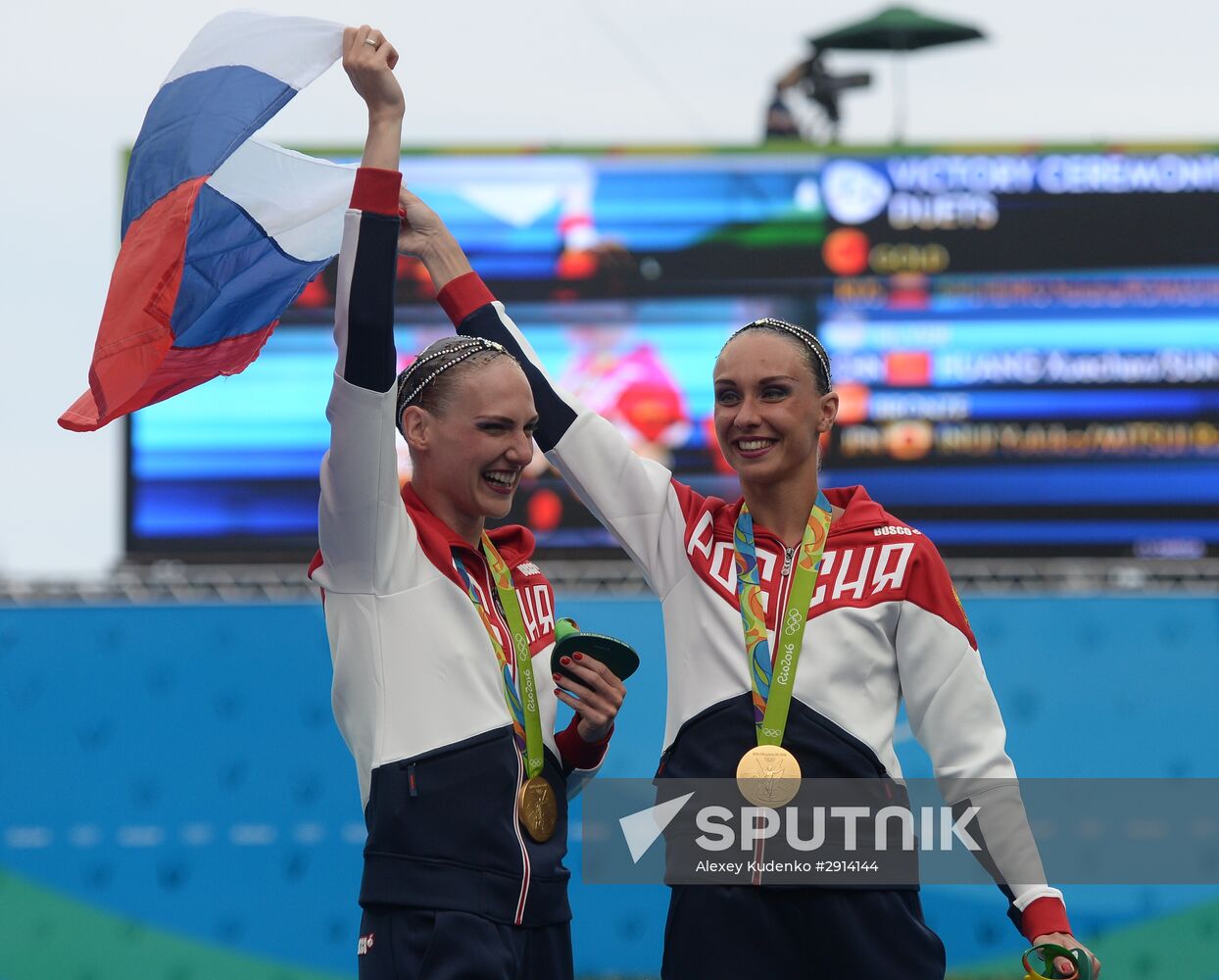 2016 Summer Olympics. Synchronized swimming duets. Free routine. Final
