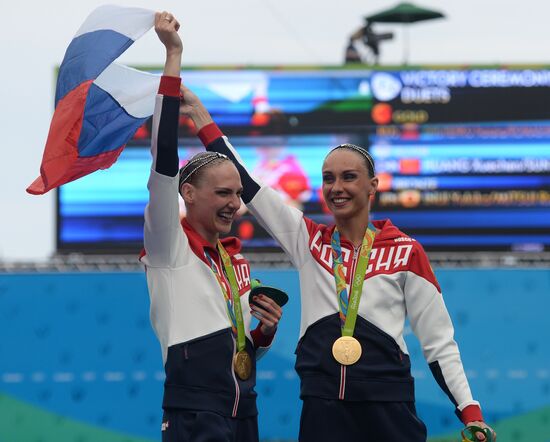 2016 Summer Olympics. Synchronized swimming duets. Free routine. Final