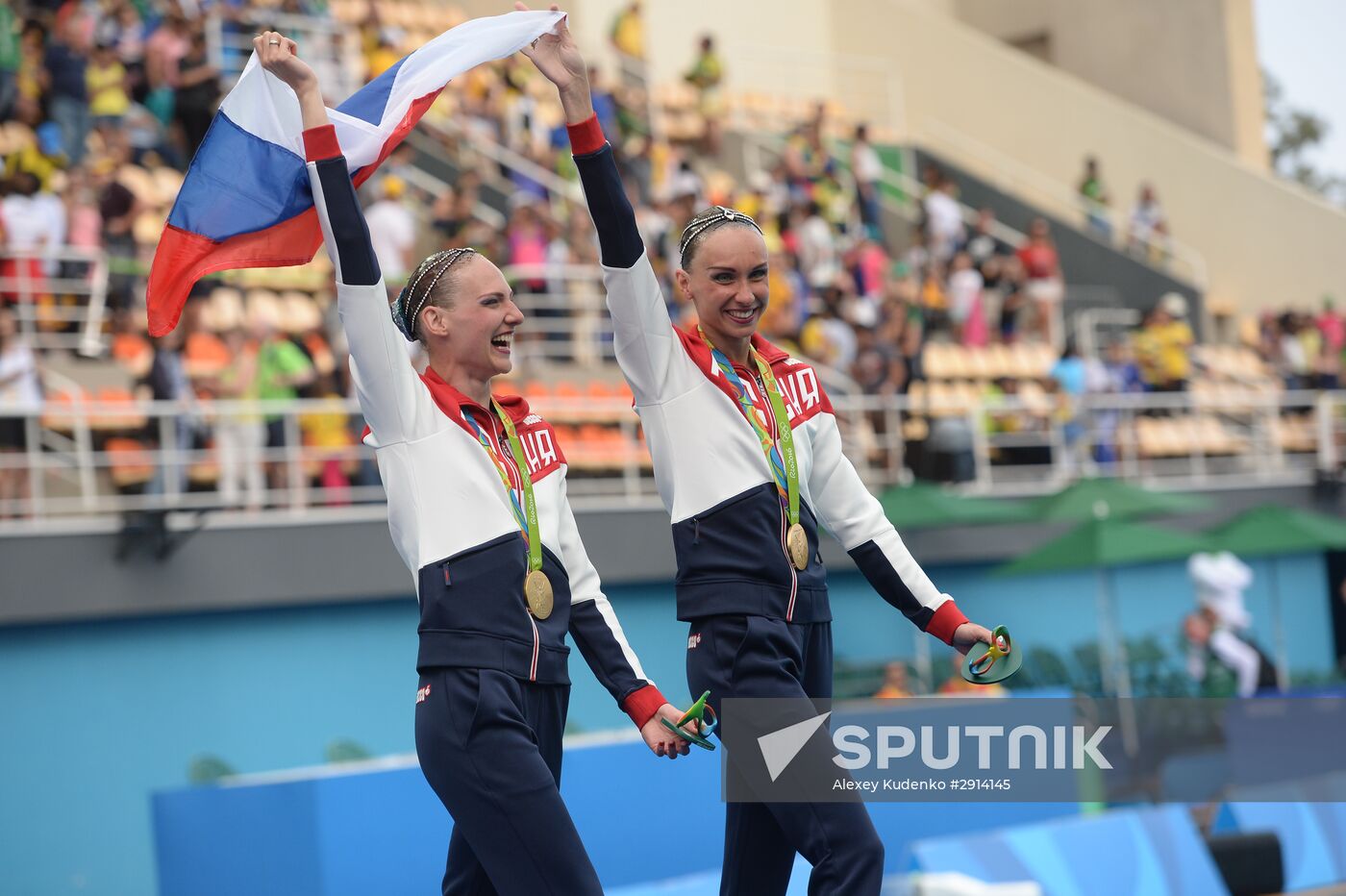 2016 Summer Olympics. Synchronized swimming duets. Free routine. Final