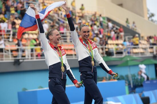 2016 Summer Olympics. Synchronized swimming duets. Free routine. Final