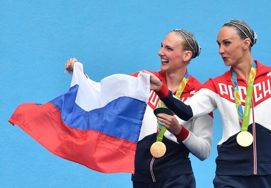 2016 Summer Olympics. Synchronized swimming duets. Free routine. Final