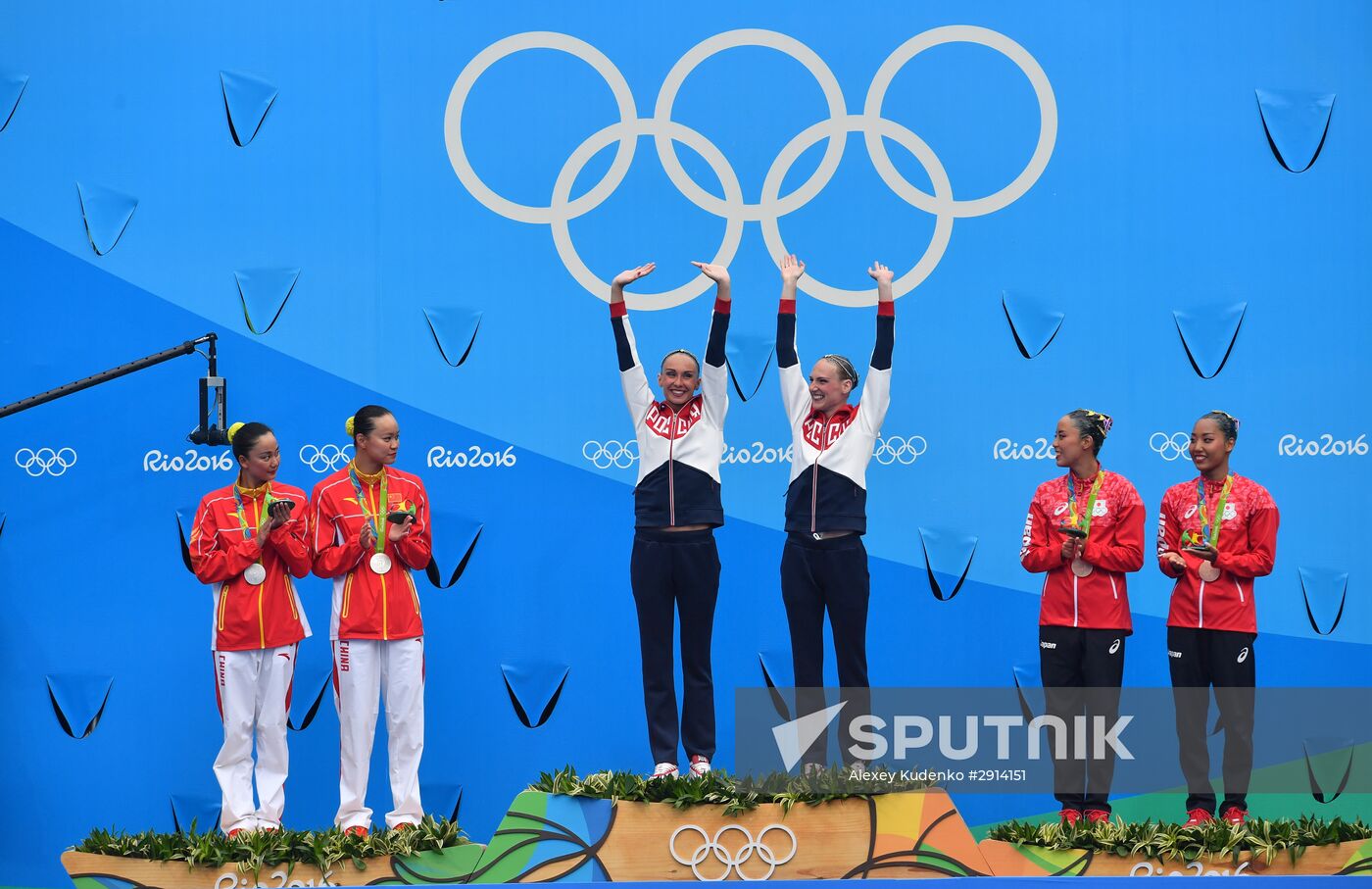 2016 Summer Olympics. Synchronized swimming duets. Free routine. Final