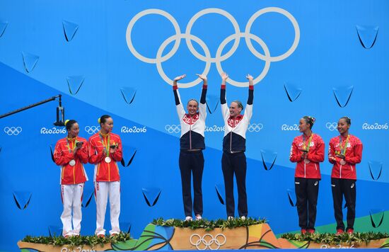 2016 Summer Olympics. Synchronized swimming duets. Free routine. Final