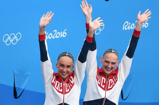 2016 Summer Olympics. Synchronized swimming duets. Free routine. Final