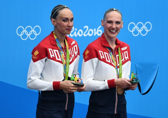 2016 Summer Olympics. Synchronized swimming duets. Free routine. Final