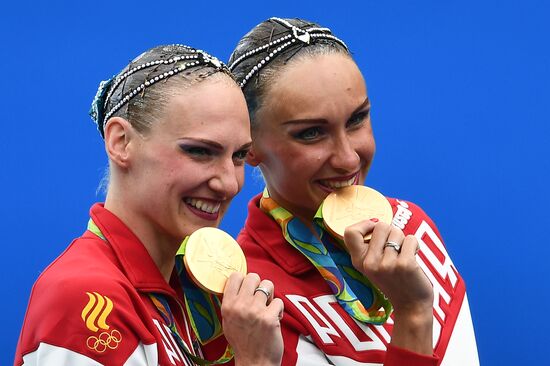 2016 Summer Olympics. Synchronized swimming duets. Free routine. Final