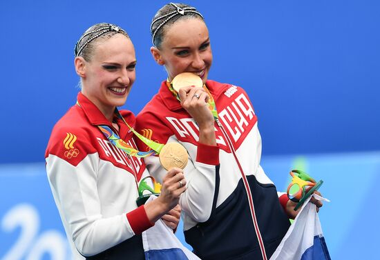 2016 Summer Olympics. Synchronized swimming duets. Free routine. Final