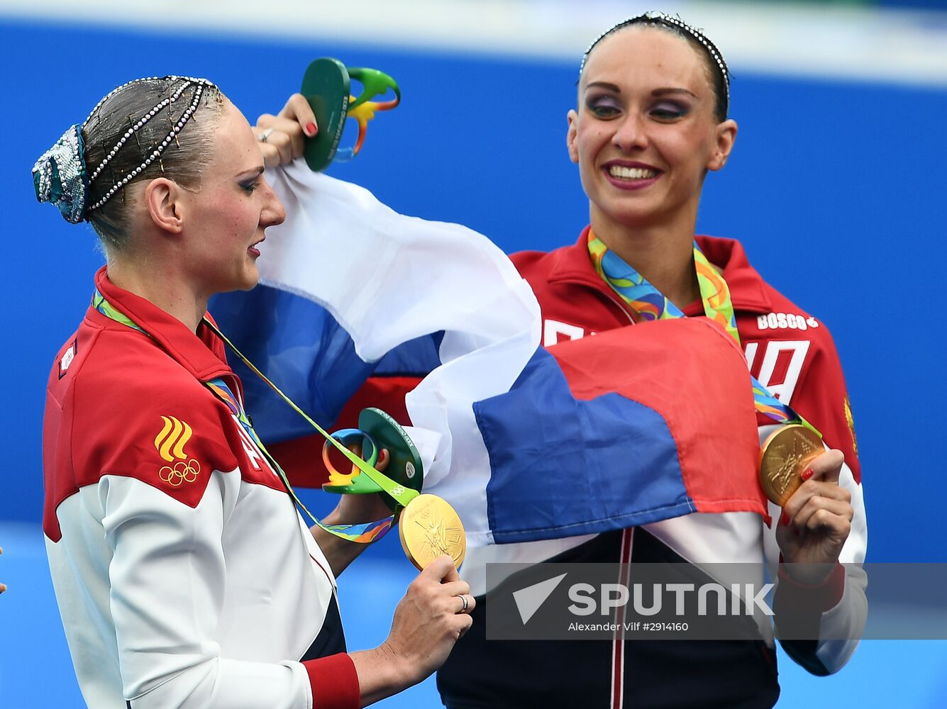 2016 Summer Olympics. Synchronized swimming duets. Free routine. Final