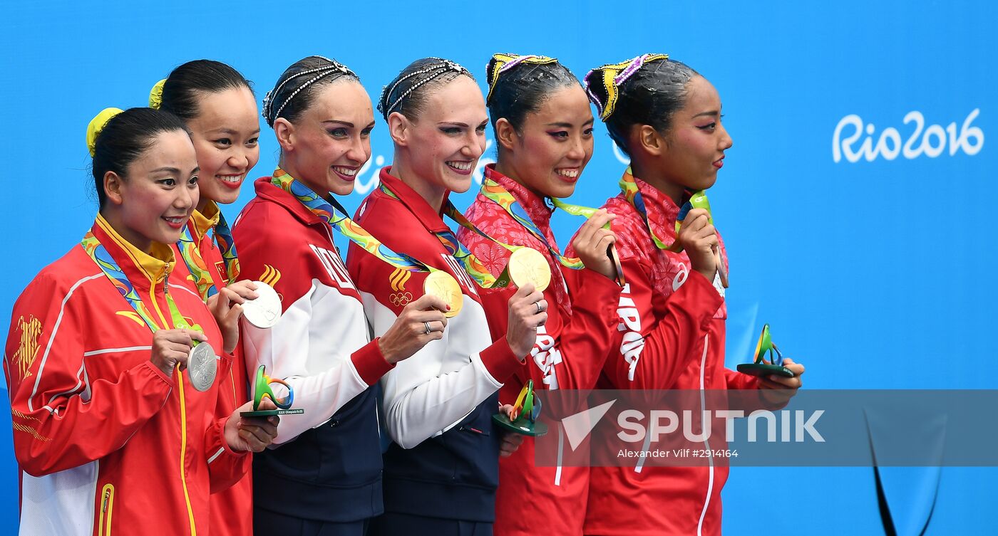 2016 Summer Olympics. Synchronized swimming duets. Free routine. Final
